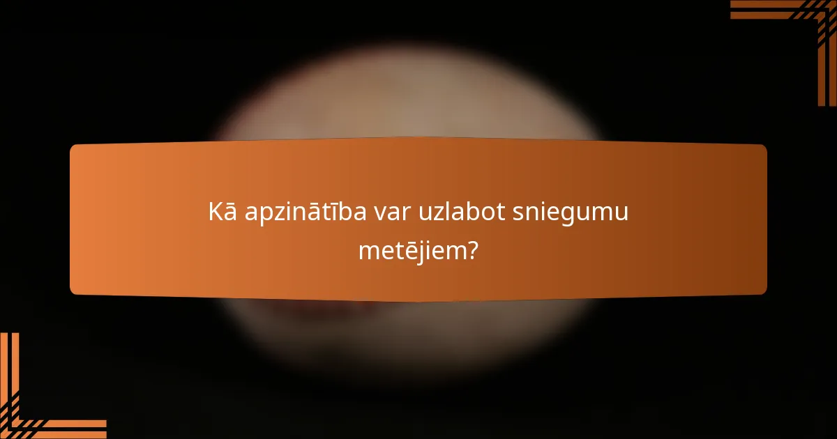Kā apzinātība var uzlabot sniegumu metējiem?