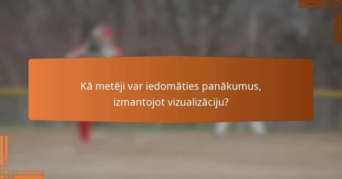 Kā metēji var iedomāties panākumus, izmantojot vizualizāciju?