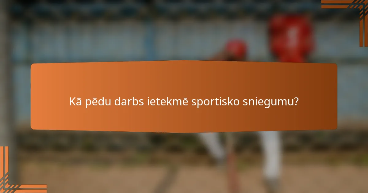 Kā pēdu darbs ietekmē sportisko sniegumu?